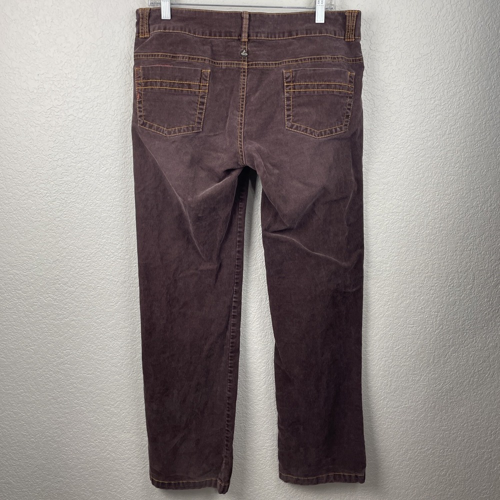 Prana Corduroy Pants Womens 12 Brown‎ Wide Leg Casual Outdoor Cabincore Y2K - Picture 5 of 12